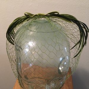 Two Feather and Velvet Bow Fascinators